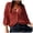 Red, variant on Kakishop Women's Short Sleeve Summer Cardigan V-Neck Button up Lightweight Hollow Out Sweater Cardigans Shrug,Red