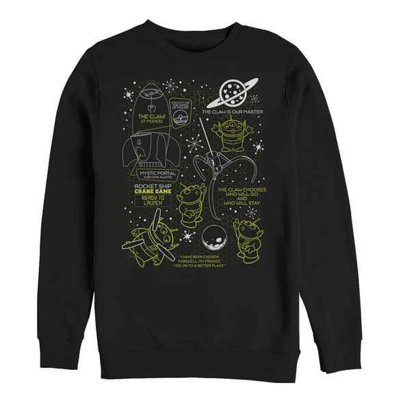 Men's Toy Story Claw is Our Master  Sweatshirt Black Medium
