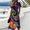Multicolor, variant on Halloween Dresses for Women Bat V Neck Pumpkin Funny Wrap Dresses Ghost Short Sleeve Vintage Wedding Guest Dress 2XL