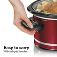 thumbnail image 5 of Hamilton Beach 8 Qt Slow Cooker, Stoneware Crock with Removable Pot, Red, 5 of 8