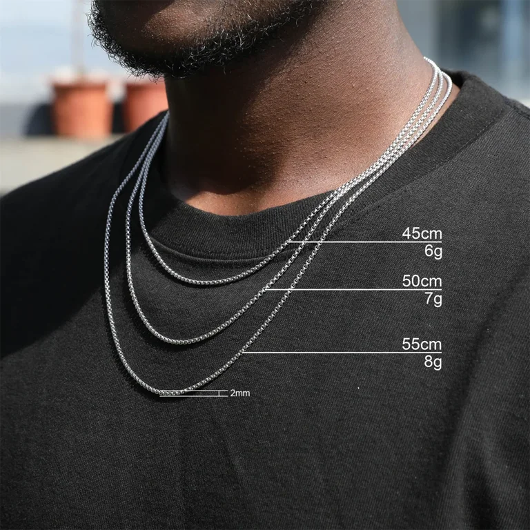 Estendly Stainless Steel Rolo Chain Necklace - 2mm-7mm Thick, 16-38 Inch, Crude Style For Men & Women