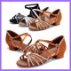 thumbnail image 5 of Zapatos de baile latino para niños de verano, zapatos de baile de Salsa de satén gris plateado para niñas, zapatos de baile de salón con diamantes de imitación brillantes, 5 of 5