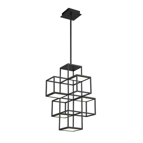 26W 1 Led Pendant in Transitional Style 15.5 inches Wide By 21 inches High-Black Finish Bailey Street Home 79-Bel-4365414