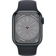 thumbnail image 2 of Restored Apple Watch Series 8 GPS + Cellular 41mm Midnight Aluminum Case with Midnight Sport Band - M/L. Fitness Tracker, Blood Oxygen & ECG Apps, Always-On Retina Display, 2 of 3