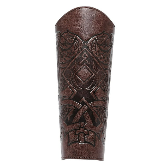 Muñequera de cuero PU Yinane Brazaletes medievales para Cosplay Café 1 Uds