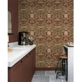thumbnail image 5 of NextWall Red Clay & Lichen Acanthus Floral Peel and Stick Wallpaper, 5 of 9