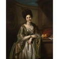 thumbnail image 2 of Charles Willson Peale 20x24 Black Ornate Framed Double Matted Museum Art Print Titled: Mrs. Walter Stewart (Deborah Mcclenachan)&nbsp; (1782), 2 of 5