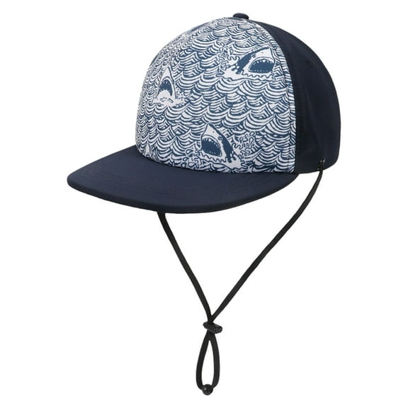 Pompotops Kids Trucker Hat With Chin Strap Basketball Lightweight Toddler Boys Girls Caps Sun Protection Hats