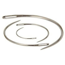 4 Pcs/Set Heavy Duty Durable Curved Leather Hand Sewing Needles Repairing Weaving Crafts Sewing Needles Set(Silver)