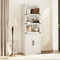 thumbnail image 2 of 1 Pb, Mdf Retro Bookcase With 2 Doors, 2 of 9