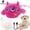 Peachesnow Bobby, variant on Teddy Run-Interactive Dog Toys for Boredom Moving Dog Toy for Stimulating Play Pet Plush Squeaky Ball for Small Medium Breeds with Type C Cable