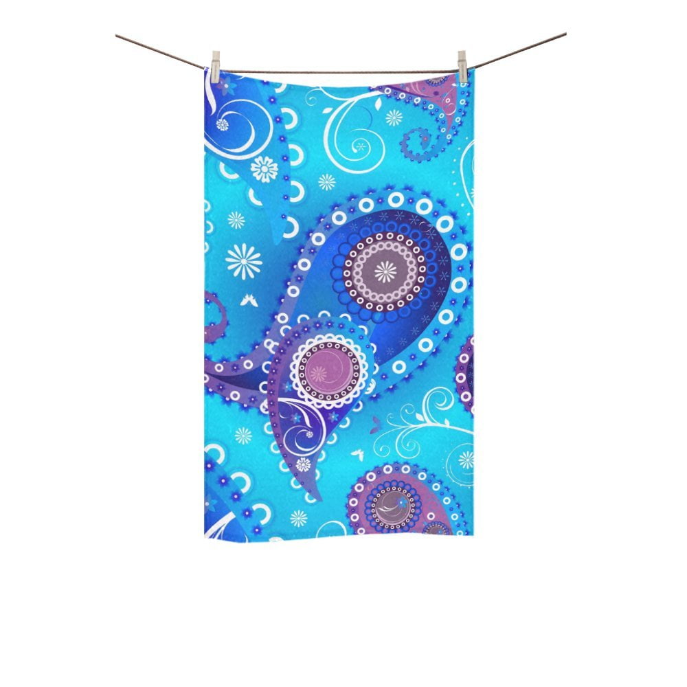 MKHERT Paisley Blue Bath Towel Hand Towel Shower Towel Washcloth 16x28