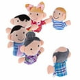 thumbnail image 2 of 6pcs/lot Kids Gifts Cartoon Doll Cloth Doll Toys Boys Girls Toys Family Finger Puppets Set Plush Toys Hand Puppet Finger Doll 6PCS/LOT, 2 of 8