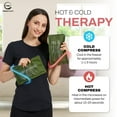 thumbnail image 4 of 2 Pack Reusable Ice Packs for Injuries - Soft Ice Pack with Velvet Soft Fleece Fabric | Flexible Hot and Cold Gel Ice Pack Set- Cold Packs for Injuries, Knee, Back, Neck Pain - 10 x 6, Green, 4 of 7