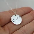 thumbnail image 3 of Sterling Silver Scorpio Zodiac Horoscope Constellation Pendant Necklace, 18" Chain, 3 of 4