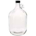 thumbnail image 1 of FastRack Glass Water Bottle Includes 38 mm Polyseal Cap, 1 gallon Capacity, Clear, 1 of 2