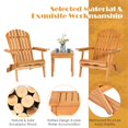 thumbnail image 5 of 3 PCS Adirondack Chair Set w/ Widened Armrest, 5 of 9