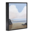 thumbnail image 3 of Stupell Industries Transitional Fluffy Clouds Over Beach Black Framed Giclee Art, 12 x 12, by Melissa Wang, 3 of 8