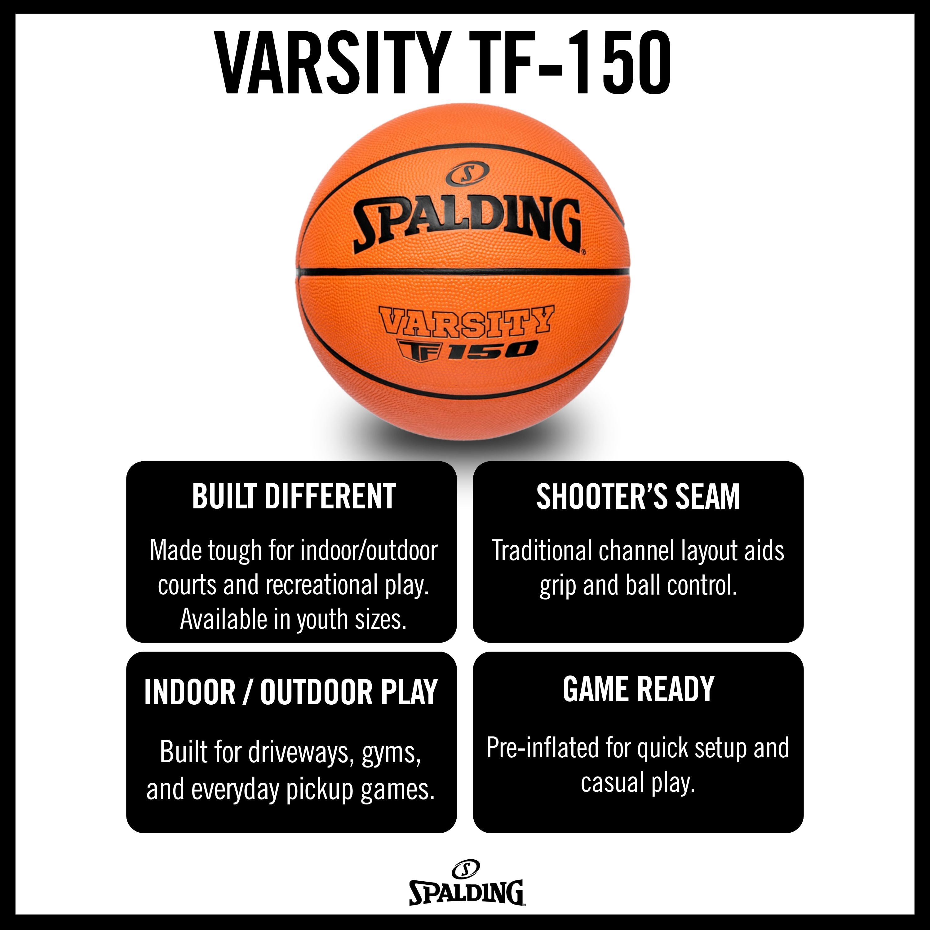Spalding Varsity TF-150 Outdoor Basketball 27.5