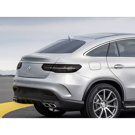 Rvinyl Tail Light Tint Covers Compatible with Mercedes-Benz GLE-Class 2016-2019 (SUV) - Smoke
