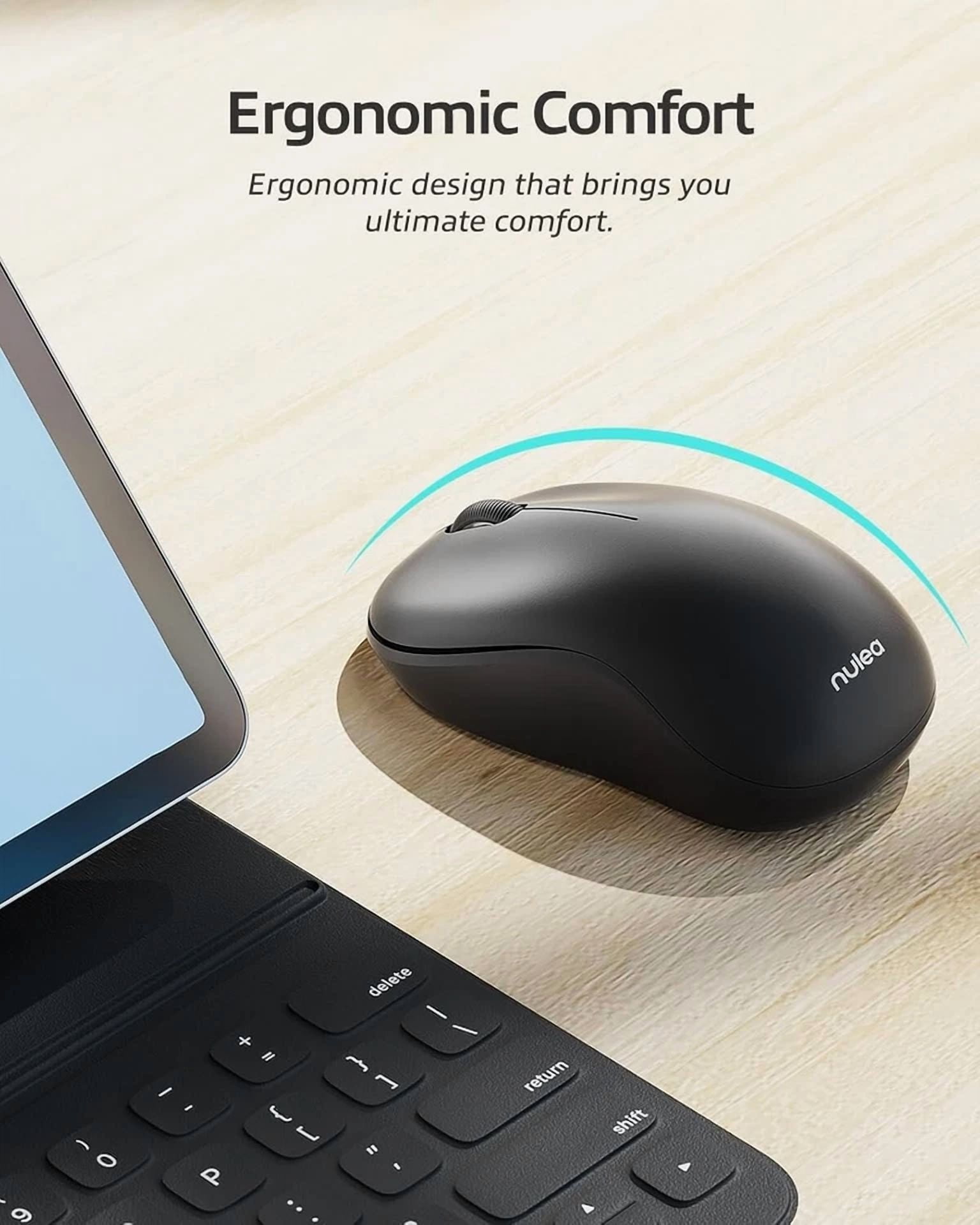 CRESTIN- Wireless Bluetooth Mouse, Dual Mode Connectivity (Bluetooth 5.0 & 2.4G Usb)