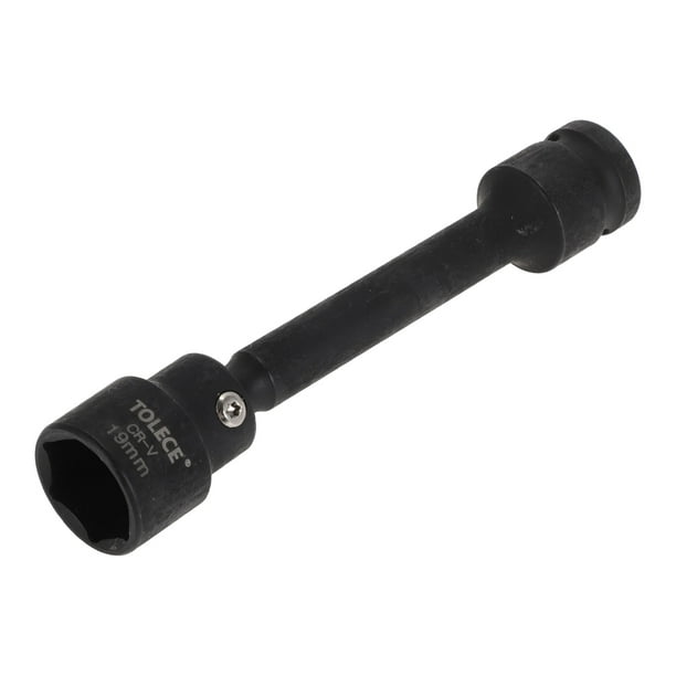 Herramienta de Hardware Duradera Socket de Impacto Universal de 128mm CR-V 1 Pcs 6 Puntos 19mm para Reparación de Automóviles, Motocicletas y Dirtbike 1/2 Pulgada