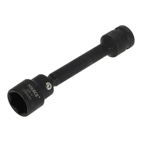 Herramienta de Hardware Duradera Socket de Impacto Universal de 128mm CR-V 1 Pcs 6 Puntos 19mm para Reparación de Automóviles, Motocicletas y Dirtbike 1/2 Pulgada