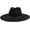 Black, variant on 10cm Big Wide Brim Fedora Hats for Women Men Western Suede Large Panama Hat Outdoor Caps