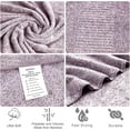 thumbnail image 3 of 2-Pack Extra Large Bath Towels - 35x63 inch Oversized Plush Soft Quick-Dry for Fitness Spa Beach Hotel, 3 of 14