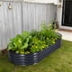 thumbnail image 2 of Yeshouse Cama de jardín elevada ovalada grande con patas y ruedas, jardinera de acero galvanizado grueso, ideal para jardinería en interiores y exteriores, flores y verduras, 2 of 8