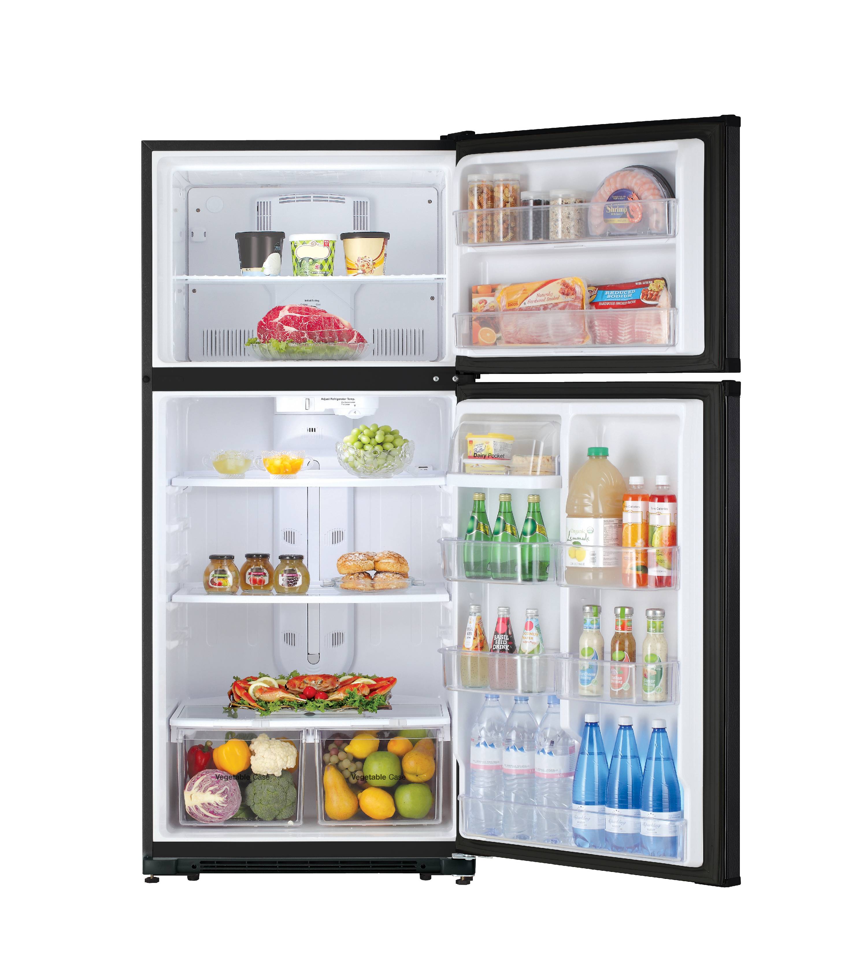 Daewoo RTE18GBWCD 18 Cu. Ft. Top Mount Freezer Refrigerator - White
