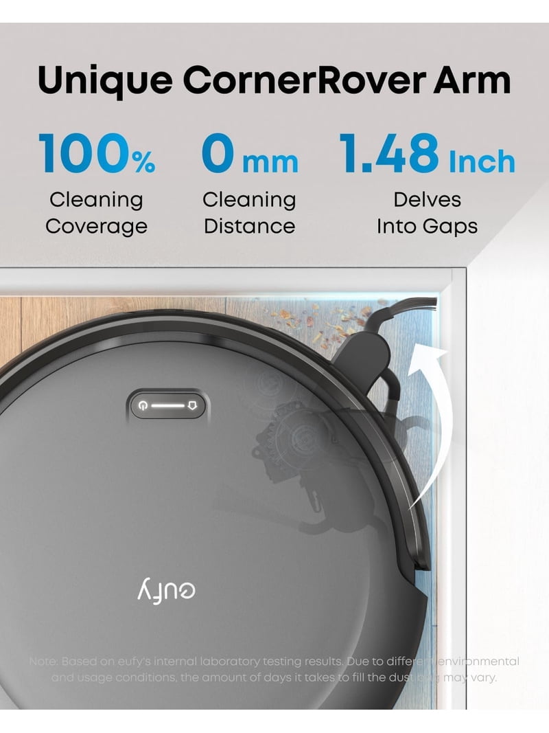 eufy Robot Vacuum C10 with Self Emptying, 8 Weeks Hands Free