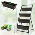 thumbnail image 4 of Costway 5 FT 4-Tier Vertical Raised Garden Bed Elevated Planter Box w/4 Container Boxes, 4 of 9