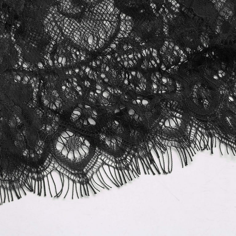 RQYYD Reduced Lace Sheer Dress Lingerie for Women Strap Mesh Babydoll V  Neck Sleepwear Sexy See Through Teddy Chemise Nightwear(Black,M) 