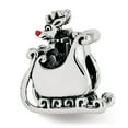 thumbnail image 1 of FB Jewels Sterling Silver Reflections Enameled Rudolph in Sleigh Bead, 1 of 3