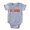 Heather Grey, variant on CafePress - I Love Candy Canes - Cute Infant Baby Football Bodysuit