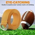 thumbnail image 4 of Lsupdaol Web Football Belt 52 Inches Football Pants Belt D Ring Belts for Men Women Youth Boys Kids Girls, 4 of 12