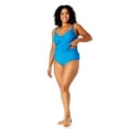 thumbnail image 3 of Women's Plus Size Live In Color Twist Front Underwire Tankini Swim Top, 3 of 6