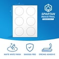 thumbnail image 4 of Spartan Industrial Printable Laser and Inkjet Labels - 3" White Circle Labels - 30 Sheets, 180 Total Labels for Custom Projects, Product Labeling, Organization, 4 of 7