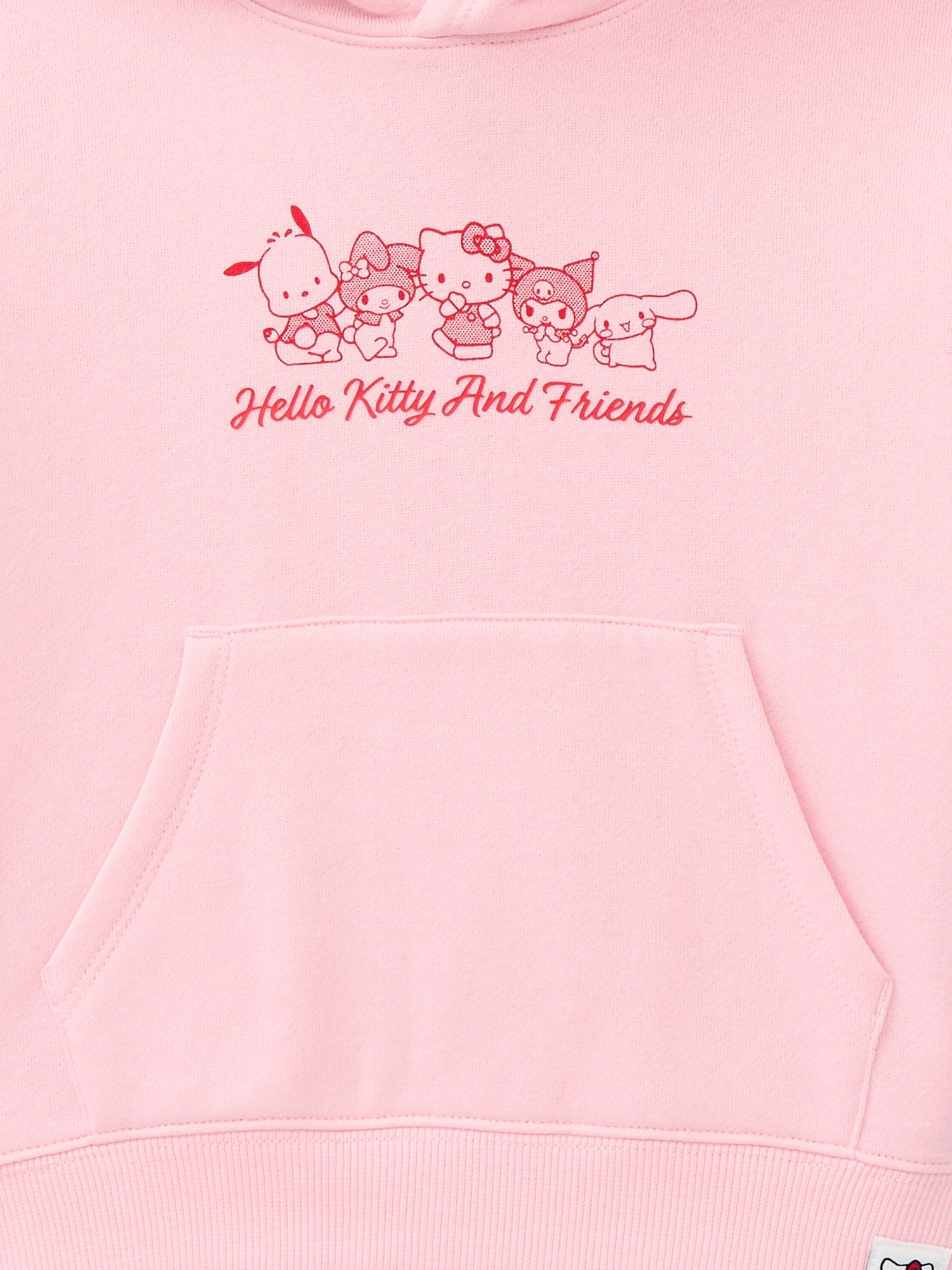 Wonder Nation x Hello Kitty Toddler Girls Graphic Hoodie with Long Sleeves, Sizes 12M-5T