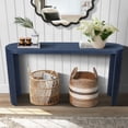 thumbnail image 3 of Thick Top 60'' Entryway Table, Curved Legs, Can Be Installed Inward or Outward for Sofas & Entryway (Navy Blue), 3 of 9