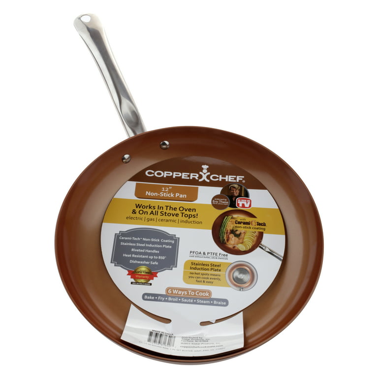 Kitchen Details 12 in. Non-Stick Copper Frying Pan