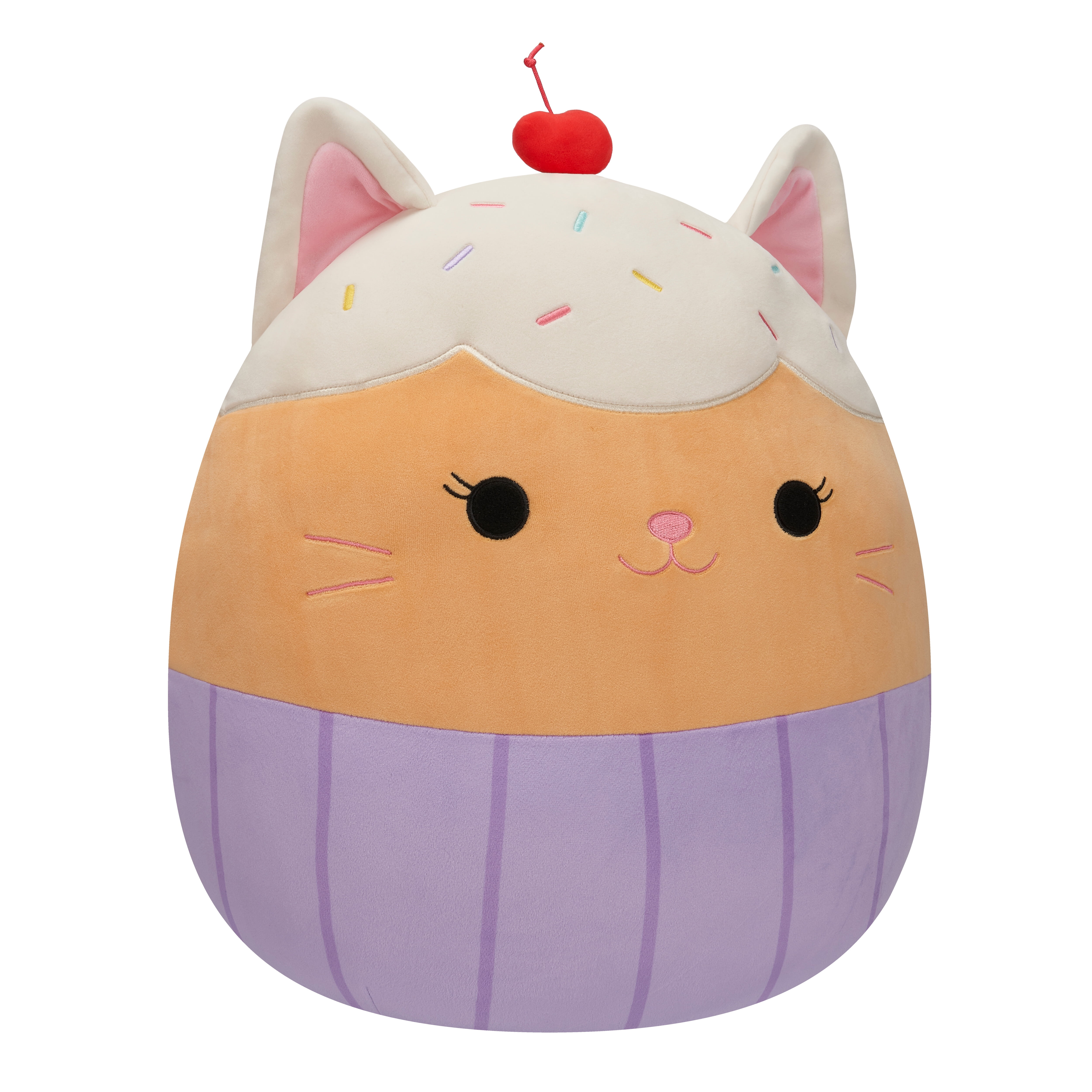 Squishmallows Official 16 inch Miriam the Vanilla Cupcake Cat - Child's Ultra Soft Stuffed Plush Toy