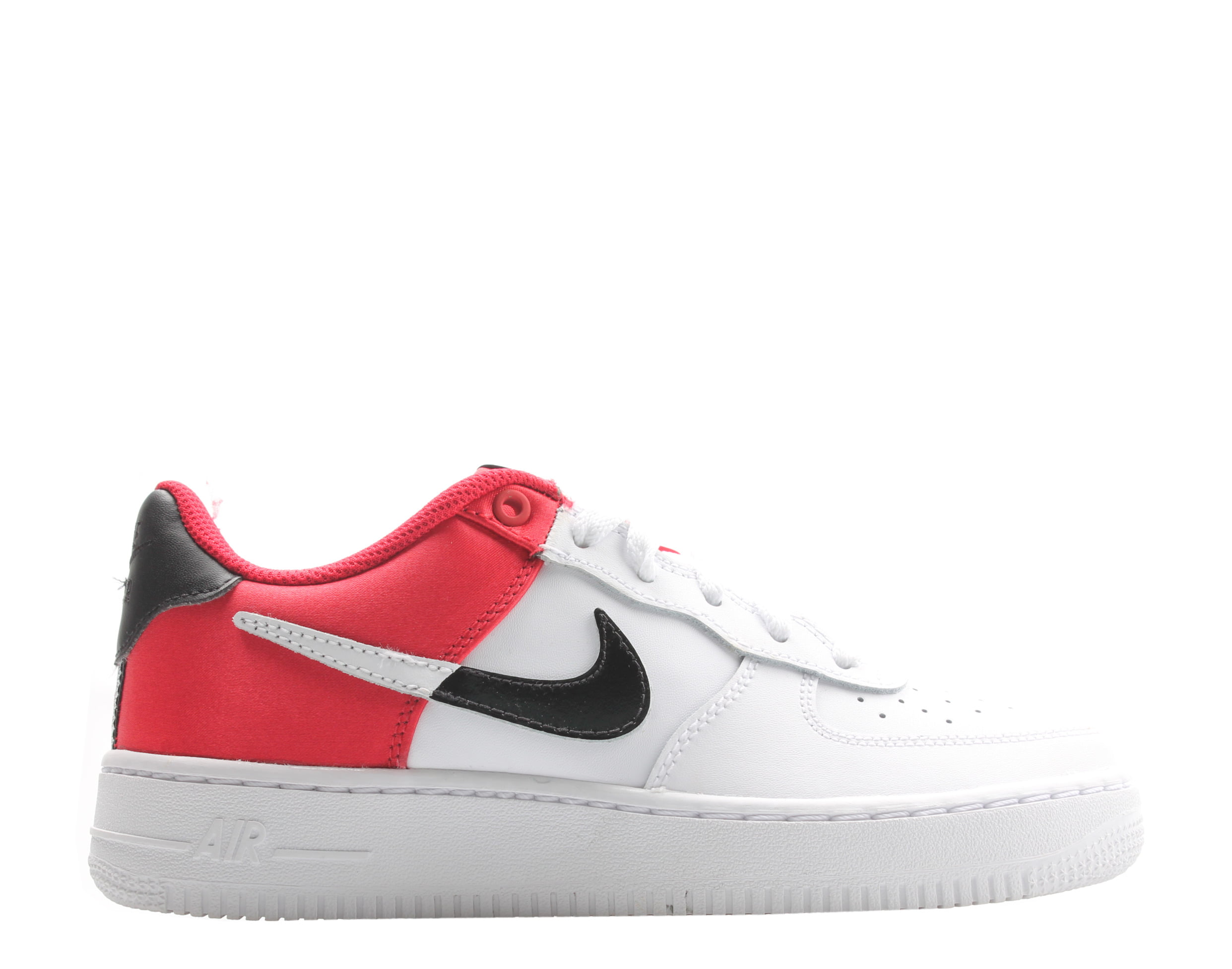 Nike Kids Air Force 1 Lv8 GS Red Satin Basketball Shoe (6