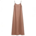 thumbnail image 6 of Axiiglly Maxi Dresses for Women Satin Spaghetti Open Back Flowy Silk Long Dresses Trendy Sleeveless Casual Comfy Night Dresses, S-2XL, 6 of 6