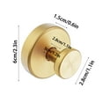 thumbnail image 3 of COM1950s 4Pc Luxe No-Drill Hooks,2025 Upgraded Suction Cup Hooks,Stainless Steel Waterproof Suction Cup Hooks for Shower,Bathroom,Hanging Towels,Mounting on Glass Shower Doors,Tile,Mirrors (Gold), 3 of 8
