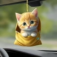 thumbnail image 5 of Aminojy Christmas Ornaments 2024 Cute Cat Car Rearview Pendant 2D Flat Acrylic Cat Pendant For Car Rearview Cat Christmas Tree Pendant For Interior Rearview Decoration, 5 of 6