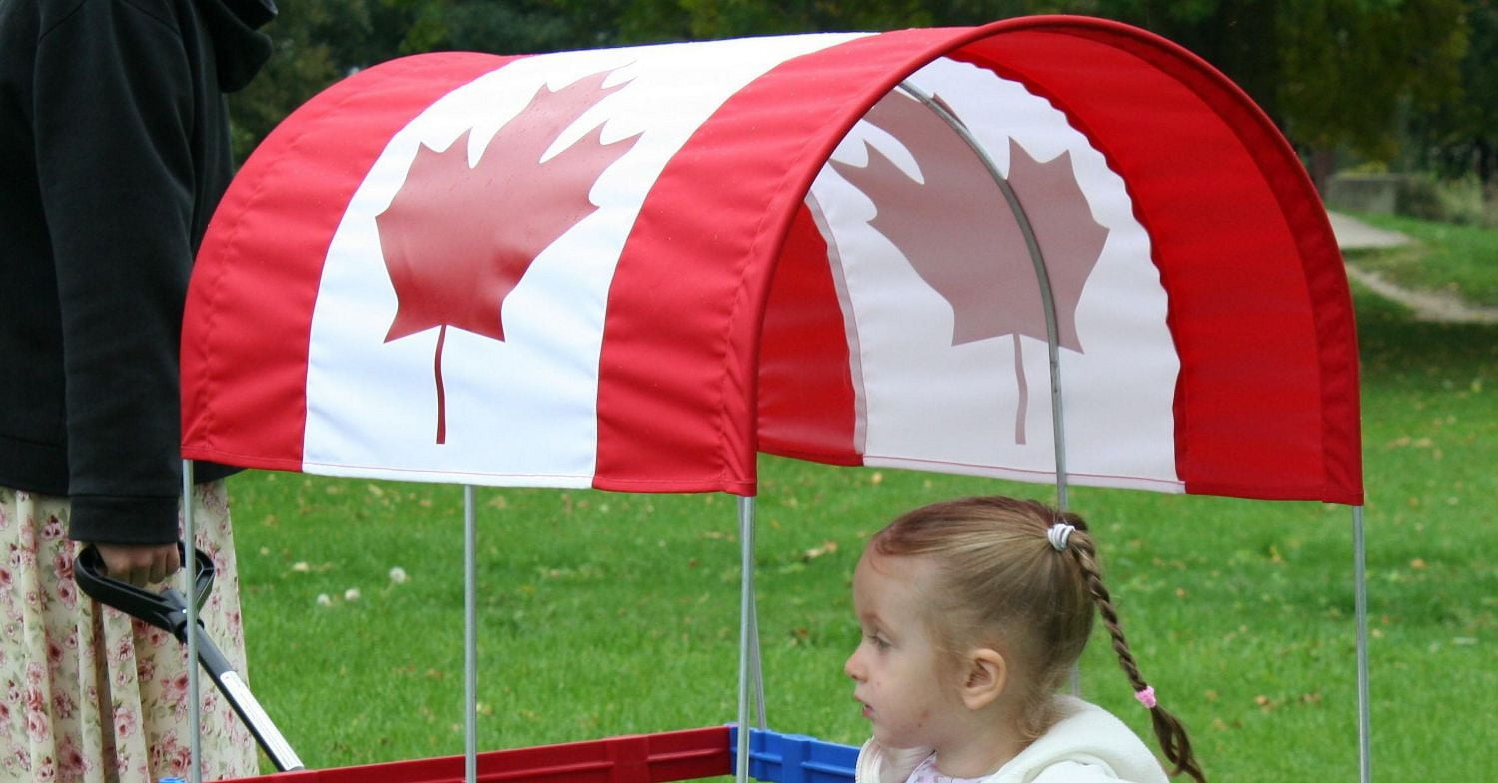 Millside Canadian Flag Canopy  for 20" x 38" wagon