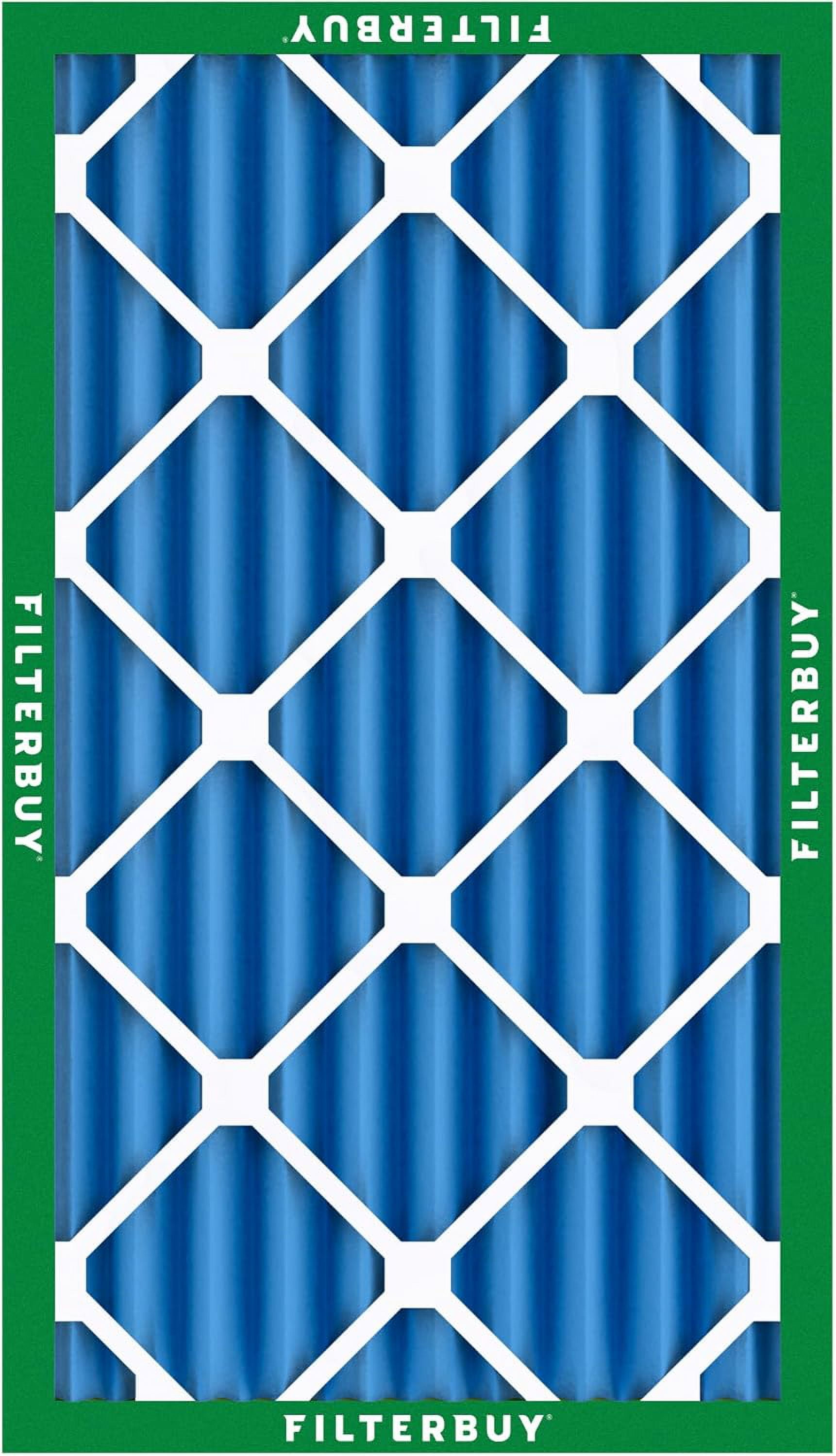 Filterbuy 14x25x1 Luchtfilter MERV 13 - 6-pack, Geplooide HVAC/oven Filters (optimale Allergenen Bescherming)