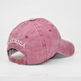 thumbnail image 4 of MesaSe Adult Classic American Flag Washed Old Letter American Sunshade Baseball Cap, 4 of 6